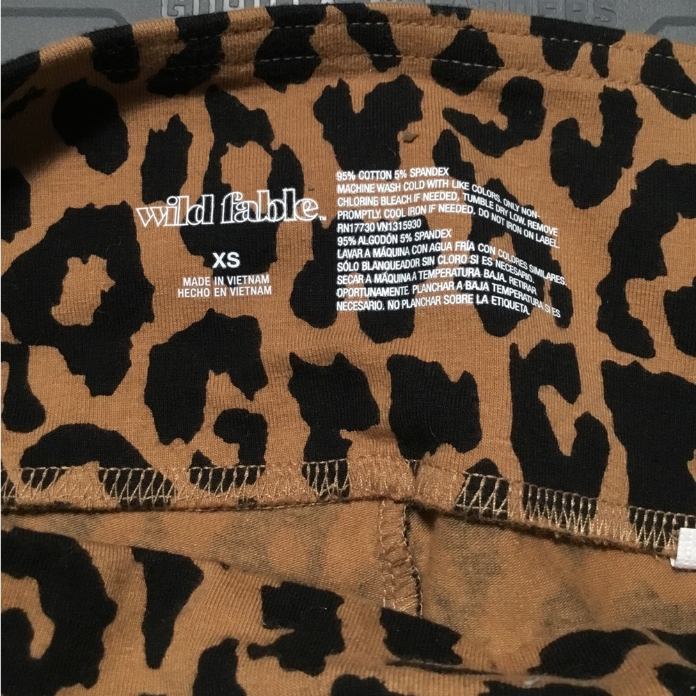 Wild Fable leopard print workout shorts XS NWT - Picture 4 of 4